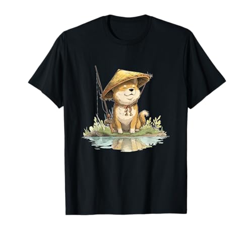 Schönes Shiba Inu mit Angelrute Kostüm für Jungen und Mädchen T-Shirt Schönes Shiba Inu mit Angelrute Kostüm für Jungen und Mädchen T-Shirt von Fishing Shiba Inu Outfit