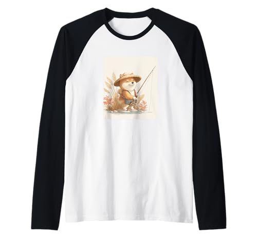 Toller Hunde-Angel-Look für Jungen und Mädchen Raglan Toller Hunde-Angel-Look für Jungen und Mädchen Raglan von Fishing Shiba Inu Outfit