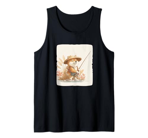 Toller Hunde-Angel-Look für Jungen und Mädchen Tank Top Toller Hunde-Angel-Look für Jungen und Mädchen Tank Top von Fishing Shiba Inu Outfit