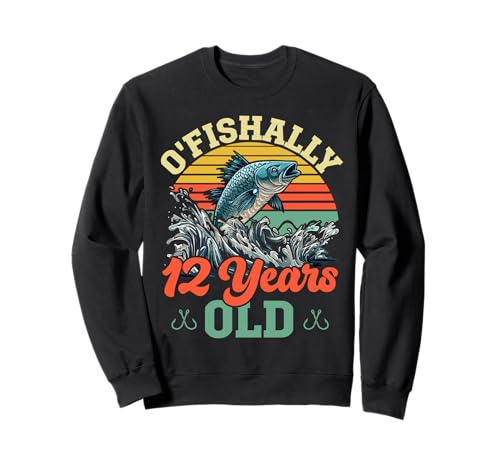 12. Geburtstag Angeln Kinder ofishally 12 Jahre alte Geschenke Sweatshirt 12. Geburtstag Angeln Kinder ofishally 12 Jahre alte Geschenke Sweatshirt von Fishing birthday boy girl tees
