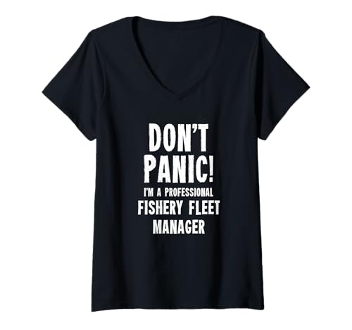 Damen Fischereiflottenmanager T-Shirt mit V-Ausschnitt Damen Fischereiflottenmanager T-Shirt mit V-Ausschnitt von Fishing & Fisheries Staff T-Shirts & Gifts