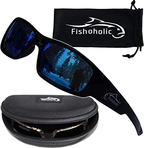 Fishoholic Polarisierte Angel-Sonnenbrille UV400-9 Farben als Angelgeschenk für Männer und Frauen, Glänzend Schwarz, 1 size fits most Fishoholic Polarisierte Angel-Sonnenbrille UV400-9 Farben als Angelgeschenk für Männer und Frauen, Glänzend Schwarz, 1 size fits most von Fishoholic
