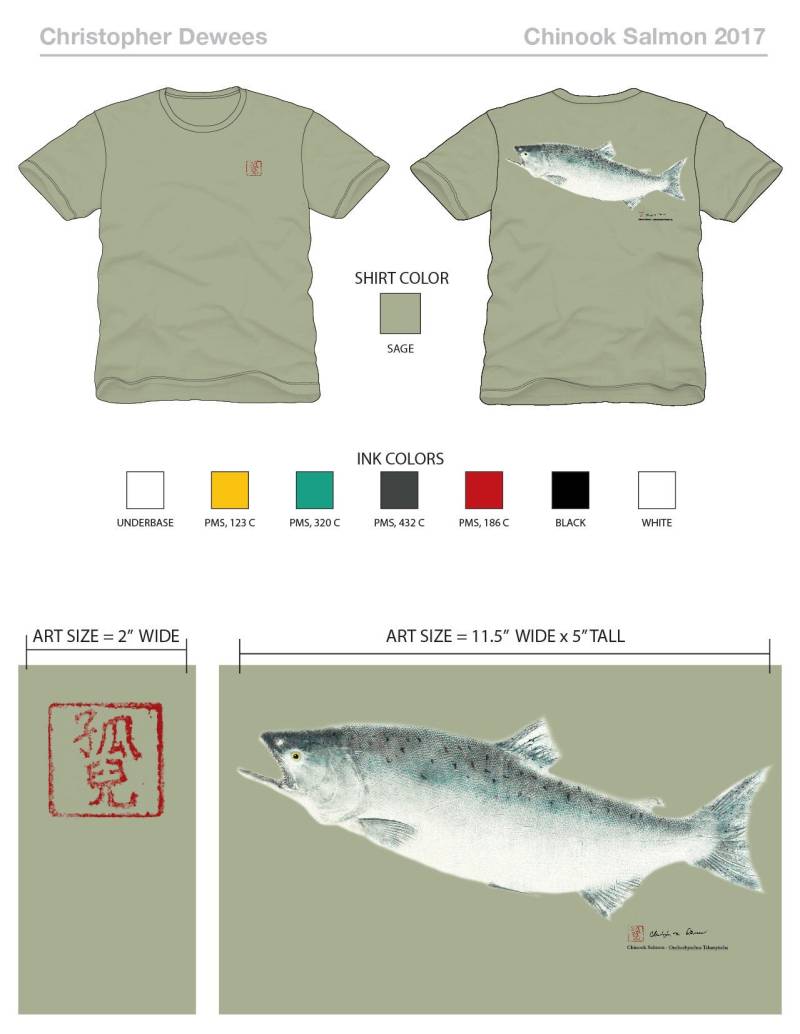 Chinook | König Lachs Fishprint Shirt Chinook | König Lachs Fishprint Shirt von Fishprint
