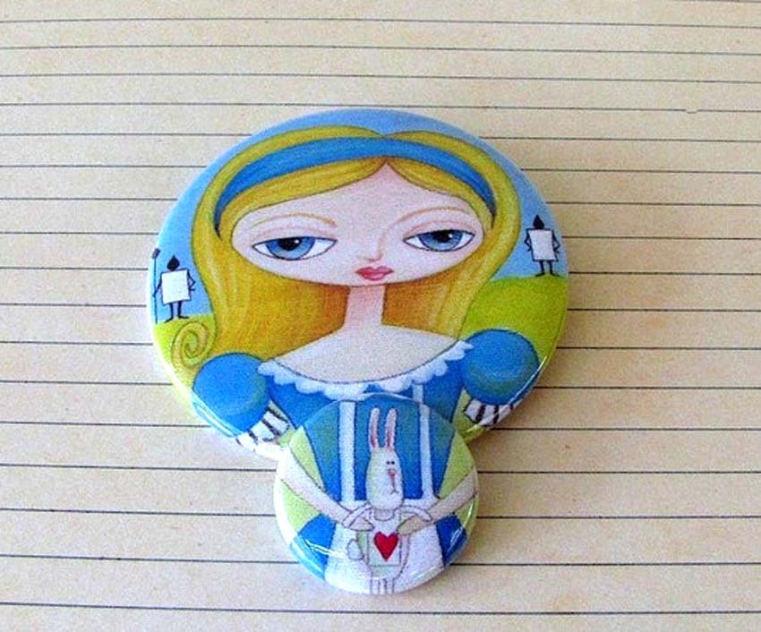 Alice Im Wunderland 2Er Set Pins Alice Im Wunderland 2Er Set Pins von Fishstikks