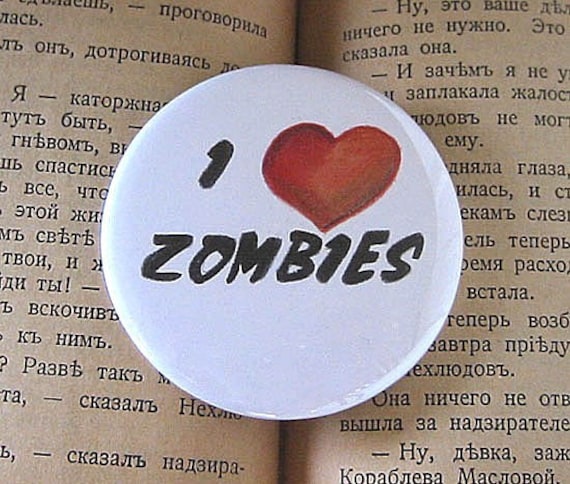 Ich Herz Zombies 2 1/4 Zoll-Die Schaltfläche "Zurück" in Pin Ich Herz Zombies 2 1/4 Zoll-Die Schaltfläche "Zurück" in Pin von Fishstikks