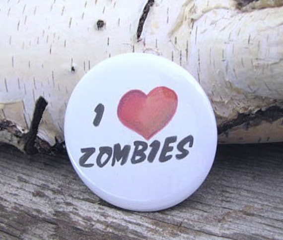 Ich Herz Zombies 2 1/4 Zoll-Die Schaltfläche "Zurück" in Pin Ich Herz Zombies 2 1/4 Zoll-Die Schaltfläche "Zurück" in Pin von Fishstikks