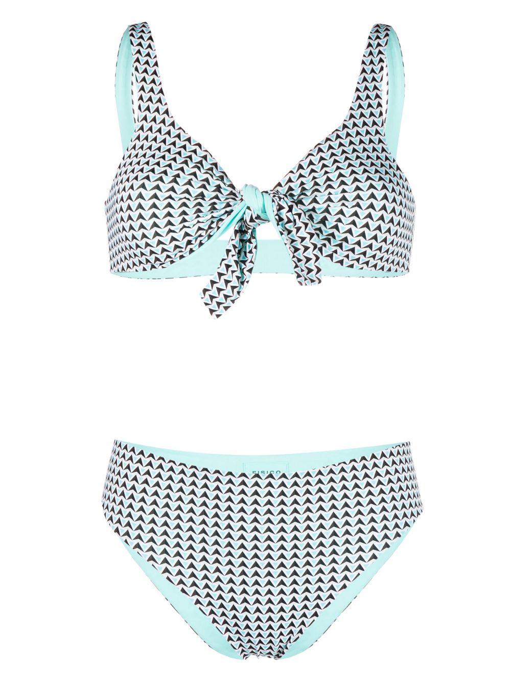 Fisico Bikini mit geometrischem Print - Blau von Fisico