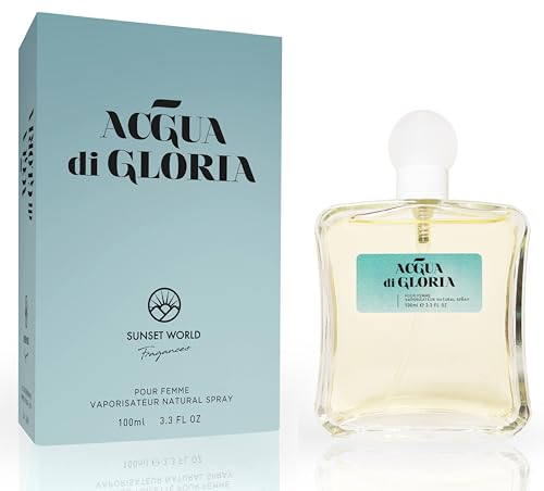 Acqua Di Gloria - Kompatibel mit Acqua Di Gioia. Eau de Cologne Intensiv 100 ml, Pheromone Parfum Damen, Äquivalentes Parfüm von Fit 2 Us