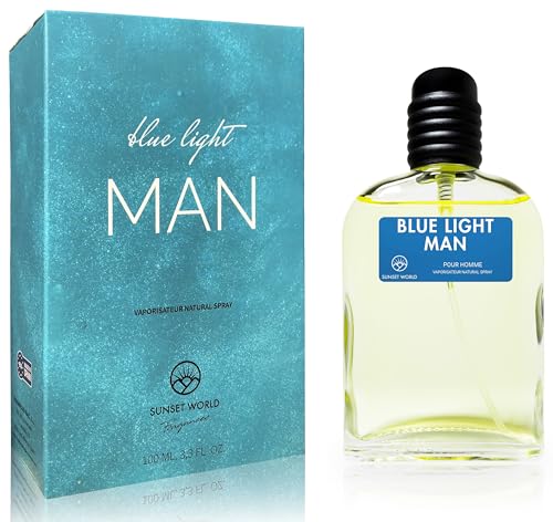 Blue Light Man - Kompatibel mit Light Blue Man. Eau de Cologne Intensiv 100 ml, Pheromone Parfum Herren, Äquivalentes Parfüm von Fit 2 Us