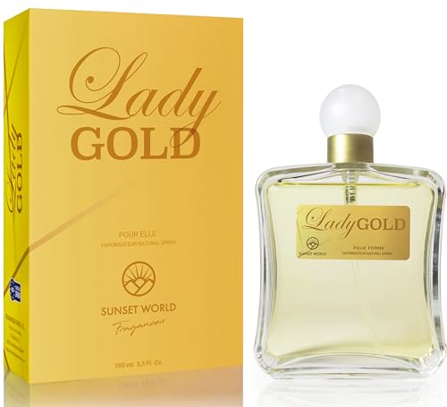 Lady Gold - Kompatibel mit Lady Milion. Eau de Cologne Intensiv 100 ml, Pheromone Parfum Damen, Äquivalentes Parfüm von Fit 2 Us