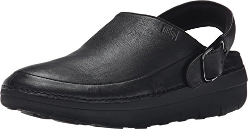 Fitflop Damen Gogh Pro Super Light Leather Clogs, Schwarz, 37 EU von Fitflop