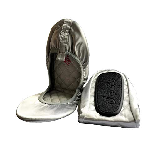 Faltbare, tragbare Ballerinas für Damen, die gefaltet werden und in eine Tasche passen, GRAU, 40.5 EU Faltbare, tragbare Ballerinas für Damen, die gefaltet werden und in eine Tasche passen, GRAU, 40.5 EU von Fit in Clouds