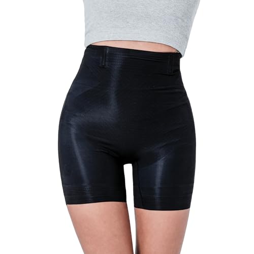 Fit & French Bauchweg-Höschen für Damen, hohe Taille, aus Eisseide – Sekundeneffekt, flacher Bauch, Gesäßlifting, figurformend, anti-rolling, unsichtbar und atmungsaktiv, Schwarz , 46 Fit & French Bauchweg-Höschen für Damen, hohe Taille, aus Eisseide – Sekundeneffekt, flacher Bauch, Gesäßlifting, figurformend, anti-rolling, unsichtbar und atmungsaktiv, Schwarz , 46 von Fit & French