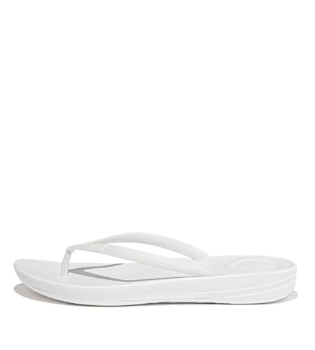 Fitflop Damen IQUSHION FLIP Flop-SOLID Zehentrenner, Urban White, 39 EU von Fitflop
