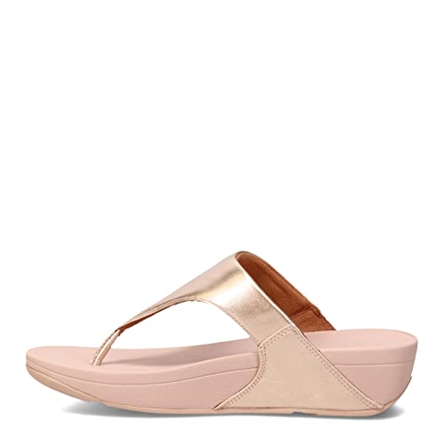 Fitflop Damen LULU TOE POST - LEATHER Zehenstütze Sandalen, Rose (Roségold 323), 37 EU von Fitflop