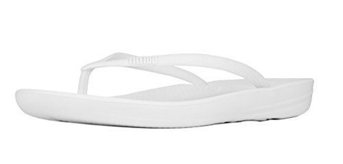 Fitflop Damen IQUSHION FLIP Flop-SOLID Zehentrenner, Urban White, 38 EU von Fitflop