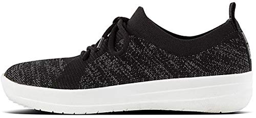 Fitflop Damen Überknit Tm Sneakers Gymnastikschuhe, Schwarz, 39 EU von Fitflop