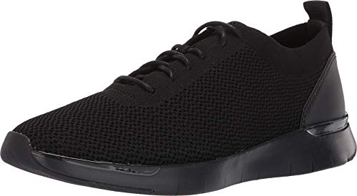 Fitflop Herren Flexknit Sneakers Sneaker, Schwarz (All Black 090), 45 EU von Fitflop