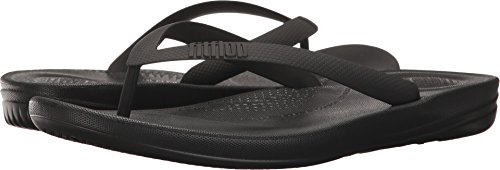 Fitflop Iqushion Ergonomic Flip-flops, Herren Zehentrenner, Schwarz (Black 001), 42 EU (8 UK) von Fitflop