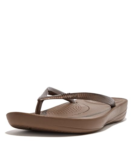 Fitflop Iqushion Ergonomic Flip-flops, Damen Zehentrenner, Braun (Bronze 012), 38 EU (5 UK) von Fitflop