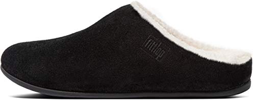 Fitflop Damen Chrissie Shearling Pantoffeln, Black (Black 001), 38 EU von Fitflop