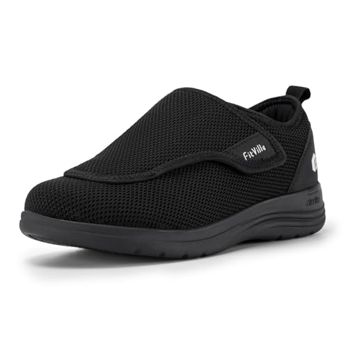 FitVille Damen EasyTop Wings Schuhe V2 extra breit Seniorenschuhe Damen mit Klettverschluss Schwarz 35.5 EU X-Weit FitVille Damen EasyTop Wings Schuhe V2 extra breit Seniorenschuhe Damen mit Klettverschluss Schwarz 35.5 EU X-Weit von FitVille