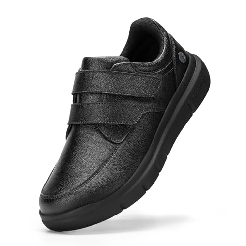 FitVille Extra Weit Herren Freizeitschuhe Business Casual Lederschuhe Bequeme Walkingschuhe Leichte Lässige Herrenschuhe,Schwarz,44 EU,Weit FitVille Extra Weit Herren Freizeitschuhe Business Casual Lederschuhe Bequeme Walkingschuhe Leichte Lässige Herrenschuhe,Schwarz,44 EU,Weit von FitVille