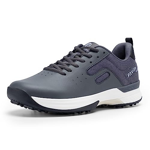 FitVille Extra Weit Herren Golfschuhe Breit SpeedEx Golf Trainingsschuhe V2 Wasserdicht Golf Sneaker Dunkelgrau 41 EU Weit FitVille Extra Weit Herren Golfschuhe Breit SpeedEx Golf Trainingsschuhe V2 Wasserdicht Golf Sneaker Dunkelgrau 41 EU Weit von FitVille