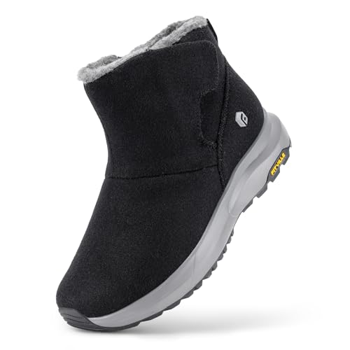 FitVille Extra Weit Winterschuhe Herren Winterstiefel Warm Gefüttert Schneestiefel Breit Kurzschaft Stiefel Flach Winter Outdoor Boots Bequem Rutschfeste Winterstiefel,Schwarz,43,Weit FitVille Extra Weit Winterschuhe Herren Winterstiefel Warm Gefüttert Schneestiefel Breit Kurzschaft Stiefel Flach Winter Outdoor Boots Bequem Rutschfeste Winterstiefel,Schwarz,43,Weit von FitVille