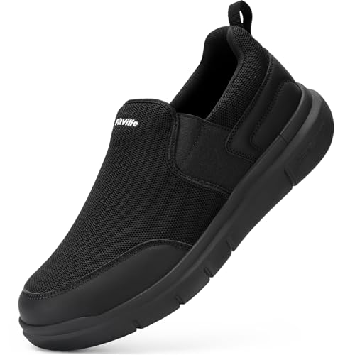 FitVille Slip On Sneaker Herren Extra Weite Turnschuhe rutschfest Walkingschuhe Breit Outdoor Schuhe Bequem Leichte Atmungsaktive Freizeitschuhe Tiefschwarz 45 EU Weit FitVille Slip On Sneaker Herren Extra Weite Turnschuhe rutschfest Walkingschuhe Breit Outdoor Schuhe Bequem Leichte Atmungsaktive Freizeitschuhe Tiefschwarz 45 EU Weit von FitVille