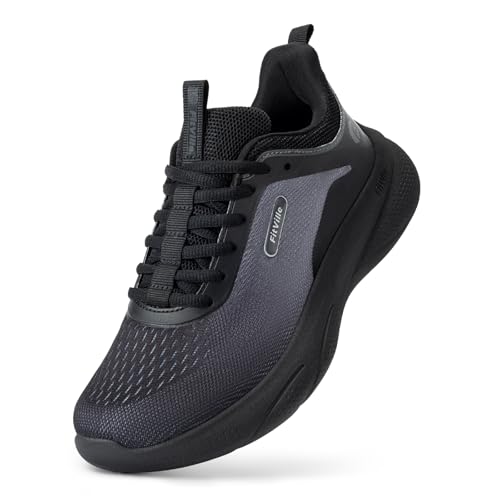 FitVille Slip On Walkingschuhe Damen Sneakers Extra Weit Sportschuhe Atmungsaktiv Joggingschuhe Leichte Turnschuhe Fitness Schlüpfen Schuhe Schwarz 39.5 EU X-Weit von FitVille