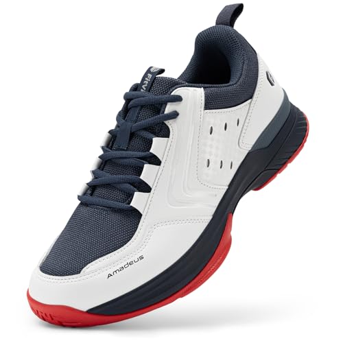 FitVille Tennisschuhe Herren Extra Weit Sportschuhe Atmungsaktiv Badminton Schuhe Bequeme Fitnessschuhe Sneaker Mitternachtsblau/Weiß 41 EU Weit FitVille Tennisschuhe Herren Extra Weit Sportschuhe Atmungsaktiv Badminton Schuhe Bequeme Fitnessschuhe Sneaker Mitternachtsblau/Weiß 41 EU Weit von FitVille