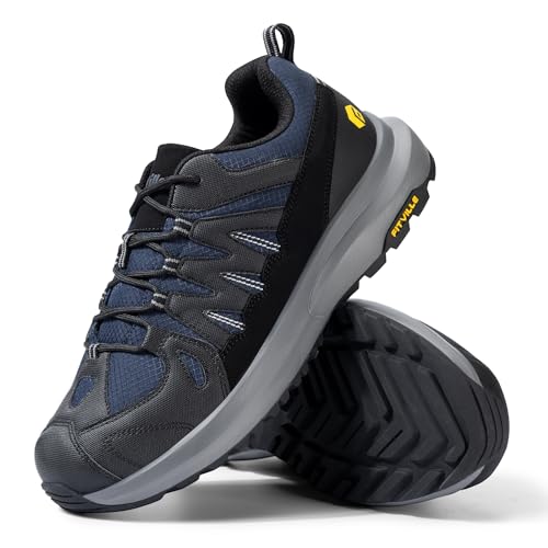 FitVille Wanderschuhe Damen Breite Leicht Trekkingschuhe Damen rutschfeste Outdoorschuhe Atmungsaktiv Sneaker Komfort Turnschuhe Abriebfest Walkingschuhe Bergschuhe Marineblau 36 EU von FitVille