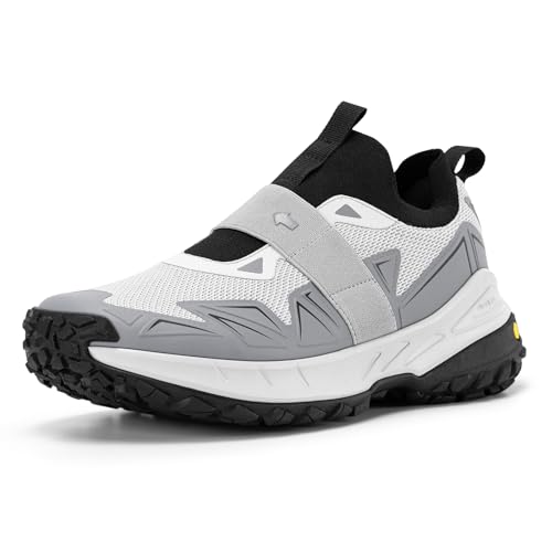 FitVille Wanderschuhe Herren Extra Breit Trekkingschuhe Slip on Outdoor Schuhe Atmungsaktiv Walkingschuhe rutschfeste Freizeitschuhe Weit Herren Sneaker Nebel/Mondgrau 40 EU Weit FitVille Wanderschuhe Herren Extra Breit Trekkingschuhe Slip on Outdoor Schuhe Atmungsaktiv Walkingschuhe rutschfeste Freizeitschuhe Weit Herren Sneaker Nebel/Mondgrau 40 EU Weit von FitVille