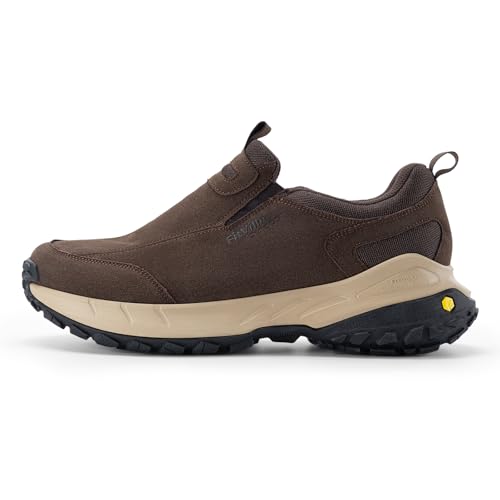 FitVille Wanderschuhe Herren Extra Breit Trekkingschuhe rutschfeste Outdoor Schuhe Atmungsaktiv Walkingschuhe Slip on Freizeitschuhe Weit Herren Sneaker mit Fußgewölbestütze Braun 44.5 EU X-Weit FitVille Wanderschuhe Herren Extra Breit Trekkingschuhe rutschfeste Outdoor Schuhe Atmungsaktiv Walkingschuhe Slip on Freizeitschuhe Weit Herren Sneaker mit Fußgewölbestütze Braun 44.5 EU X-Weit von FitVille