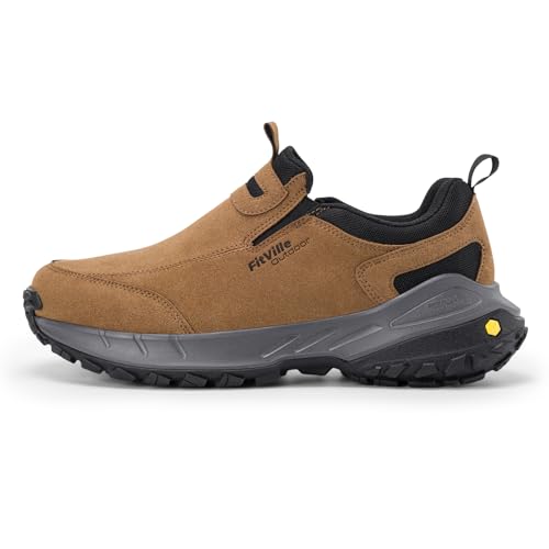 FitVille Wanderschuhe Herren Extra Breit Trekkingschuhe rutschfeste Outdoor Schuhe Atmungsaktiv Walkingschuhe Slip on Freizeitschuhe Weit Herren Sneaker mit Fußgewölbestütze Khaki 44.5 EU X-Weit FitVille Wanderschuhe Herren Extra Breit Trekkingschuhe rutschfeste Outdoor Schuhe Atmungsaktiv Walkingschuhe Slip on Freizeitschuhe Weit Herren Sneaker mit Fußgewölbestütze Khaki 44.5 EU X-Weit von FitVille