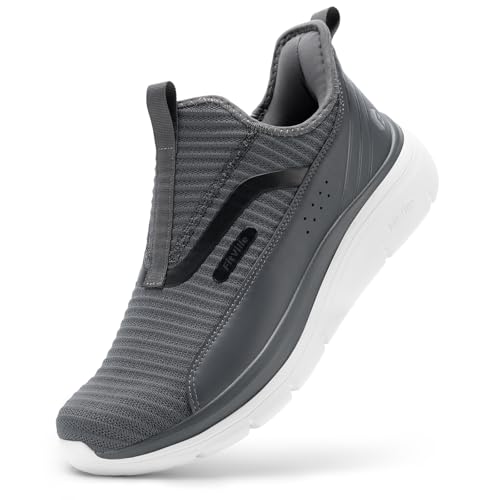 FitVille Weite Turnschuhe Slip On für Herren Slip-ins Bequem Freizeit Walkingschuhe Slipper für Sehr Breite Füsse Dunkelgrau 41 EU Weit FitVille Weite Turnschuhe Slip On für Herren Slip-ins Bequem Freizeit Walkingschuhe Slipper für Sehr Breite Füsse Dunkelgrau 41 EU Weit von FitVille
