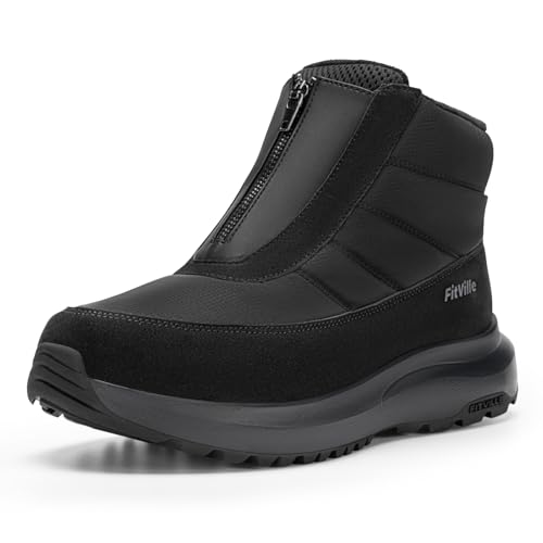 FitVille Winterstief Damen Extra Breit V18 Schwarz 35.5 EU Weit von FitVille
