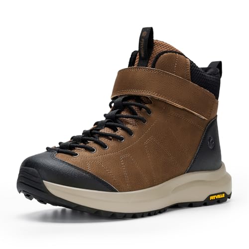 FitVille Winterstiefel Herren Extra Weit Winterschuhe mit Klettverschluss Rutschfeste Stiefel Bequeme Schneestiefel Warme Outdoor Boots Braun 41 EU X-Weit FitVille Winterstiefel Herren Extra Weit Winterschuhe mit Klettverschluss Rutschfeste Stiefel Bequeme Schneestiefel Warme Outdoor Boots Braun 41 EU X-Weit von FitVille