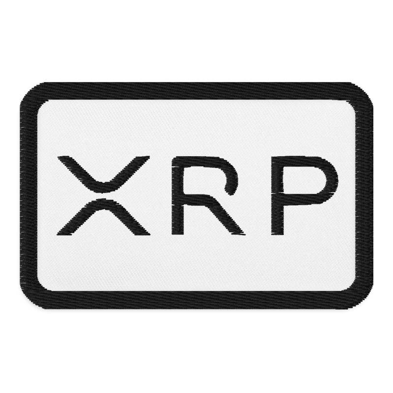 xrp Ripple Gestickter Aufnäher - Kryptogeld Zum Aufbügeln Abzeichen Diy Kostüm Krypto-Digitalmünze Demogorgon Dp von FitWithCan