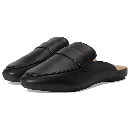 FitFlop Delicato Damen Pantoletten aus weichem Leder, Schwarz, 41 EU von Fitflop