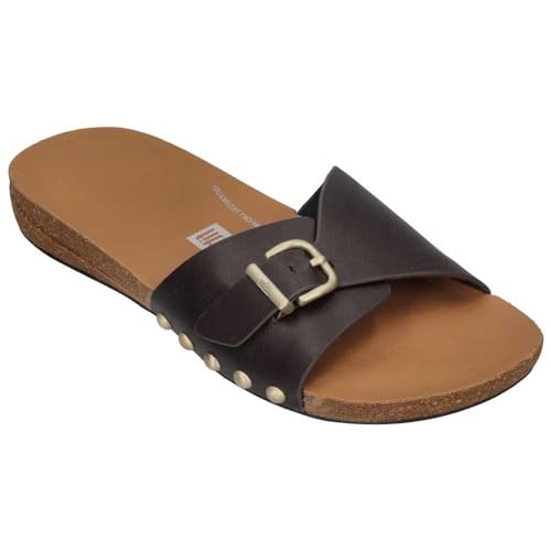Fitflop Braune Iqushion-Ledersandalen von Fitflop