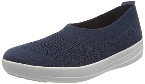 Fitflop Damen ALLEGRO E01 Multi-Knit Ballerinas, Midnight Navy, 37 EU von Fitflop