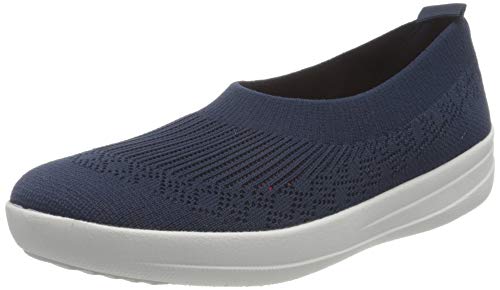 Fitflop Damen ALLEGRO E01 Multi-Knit Ballerinas, Midnight Navy, 39 EU von Fitflop