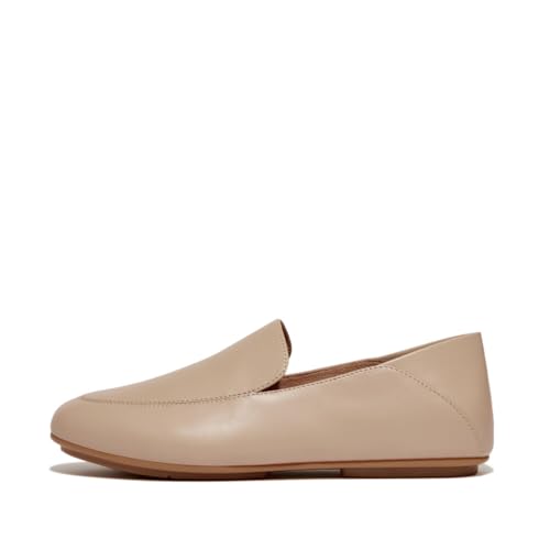 Fitflop Damen Allegro Crush-Back Leather Loafers Flacher Slipper, Latte Beige, 56 EU Fitflop Damen Allegro Crush-Back Leather Loafers Flacher Slipper, Latte Beige, 56 EU von Fitflop