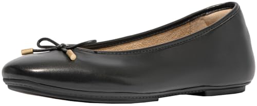 Fitflop Damen Delicato Ballerinas aus weichem Leder mit Schleife Schuh, Schwarz, 43 EU von Fitflop