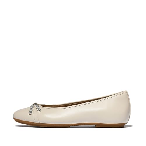 Fitflop Damen Delicato Glitz-Bow Leather Ballet Flats Ballerinas, Paris Beige, 41.5 EU Schmal Fitflop Damen Delicato Glitz-Bow Leather Ballet Flats Ballerinas, Paris Beige, 41.5 EU Schmal von Fitflop