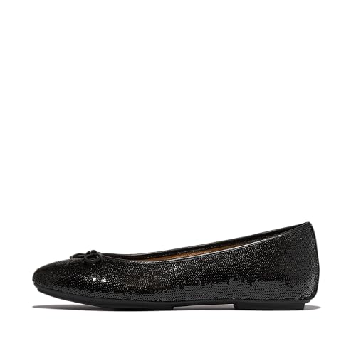 Fitflop Damen Delicato Sequin Ballet Flats Ballerinas, Schwarz, 40 EU Schmal Fitflop Damen Delicato Sequin Ballet Flats Ballerinas, Schwarz, 40 EU Schmal von Fitflop