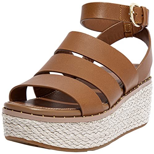 Fitflop Damen Eloise Riemchensandale Espardrille Leder Espadrilles, Hellbraun, 41 EU von Fitflop