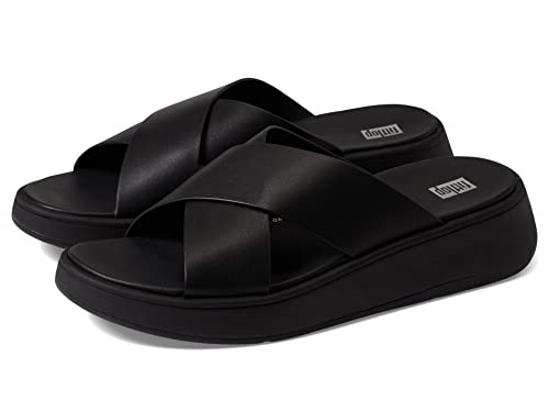 Fitflop Damen F-Mode Flatform Keilsandale, Schwarz, 36 EU von Fitflop